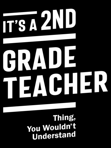 2nd Grade Teacher Job Title Occupation Gift