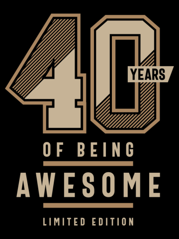 40 Years Of Being Awesome 40th Birthday Gift