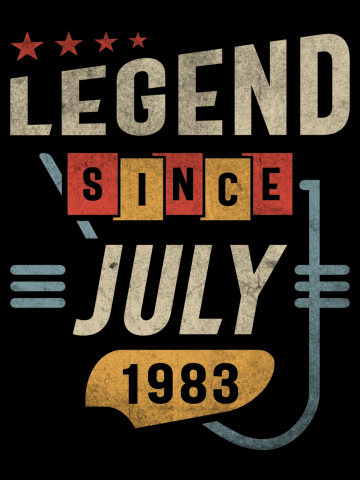 40 Years Old Legend Since July 1983 40th Birthday