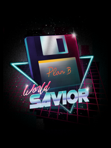 80s world savior - Retro Wave Computer - Floppy Disk 90s