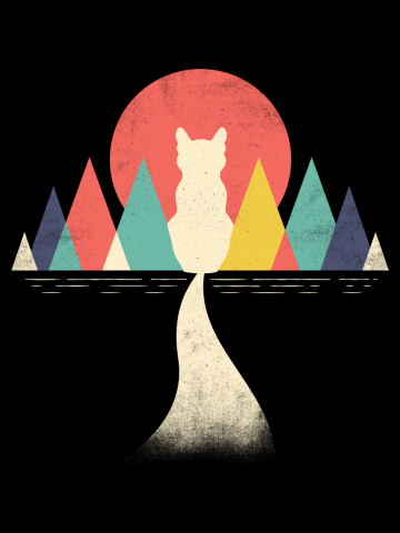 Abstract Catstract - Cats Cat Cute Colorful Landscape