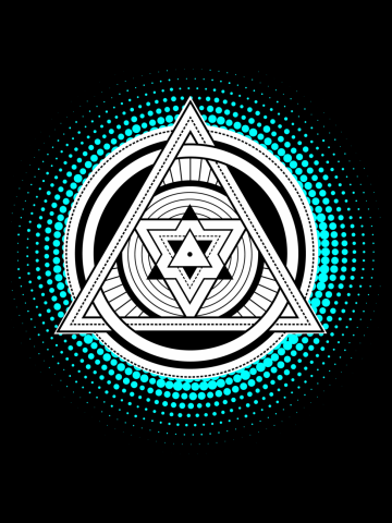 Abstract Triangle Shape - Sacred Geometry