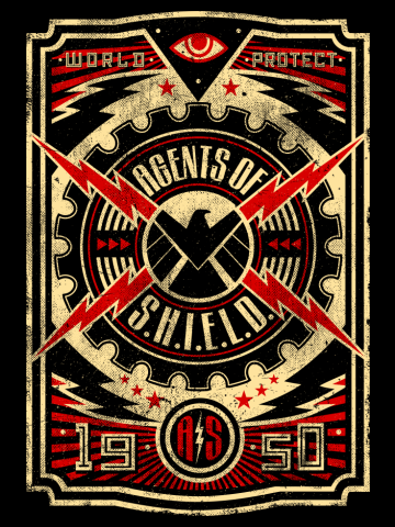 Agents of S.H.I.E.L.D. Propaganda Vintage 