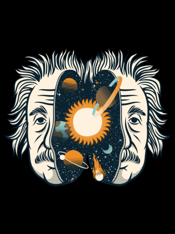 Albert Einstein Head Universe Physics