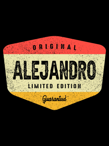 Alejandro Personalized Name - Vintage Design Name Alejandro