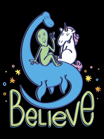 Alien Unicorn And Nessie