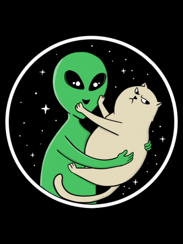Alien and cat