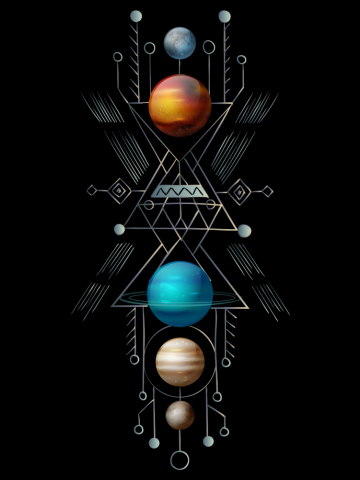 Alignment of Planets - Sacred Geometry