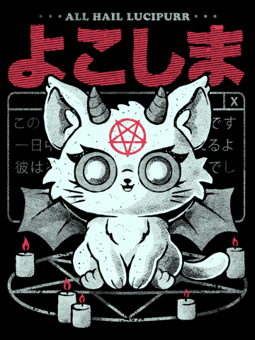 All Hail Lucipurr - Cute Dark Funny Evil Cat Gift