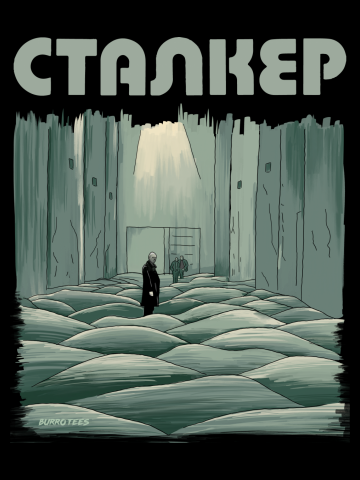 Andrei Tarkovksy's Stalker Illustration with Title by Burro!