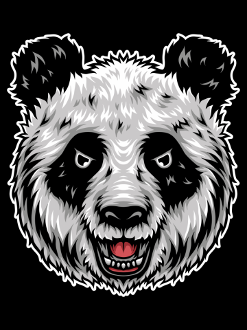 Angry panda