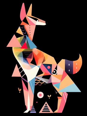 Angular Color Wolf