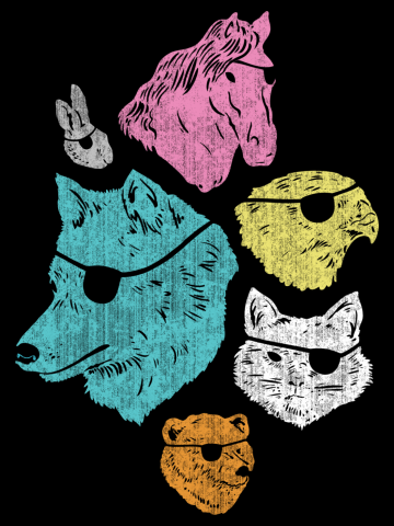 Animals with Eyepatches! Yes!
