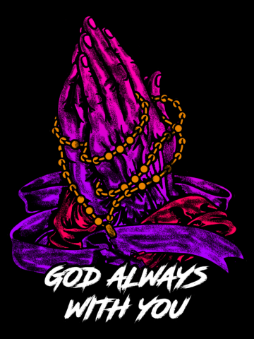 Artwork Illustration (God Always With You) Ready Print !!