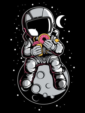 Astronaut In Space - Donuts