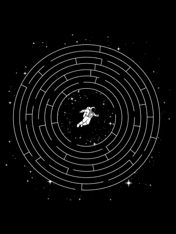 Astronaut Maze Adventure Labyrinth Exploration & Self-Discovery