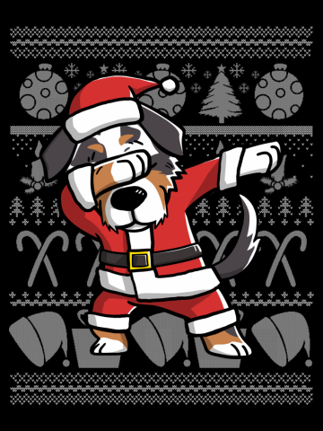 Australian Shepherd Dabbing Dog Dab Dance Move Christmas