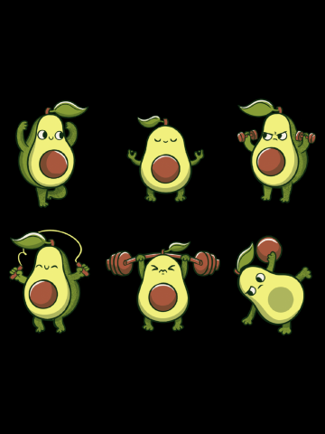 Avocardio Funny Avocado