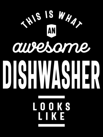 Awesome Dishwasher Job Title Gift
