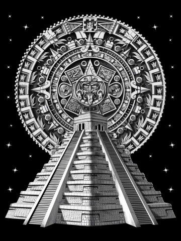 Aztec Pyramid Calendar