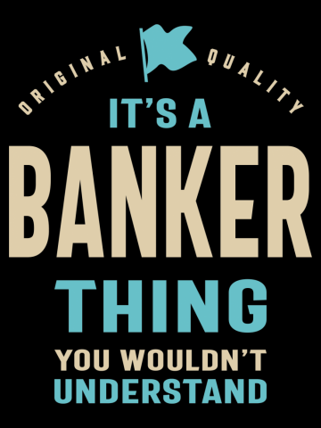 Banker Work Job Title Gift