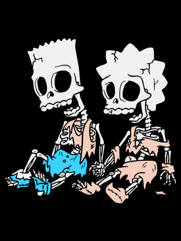 Bart and Lisa Simpson