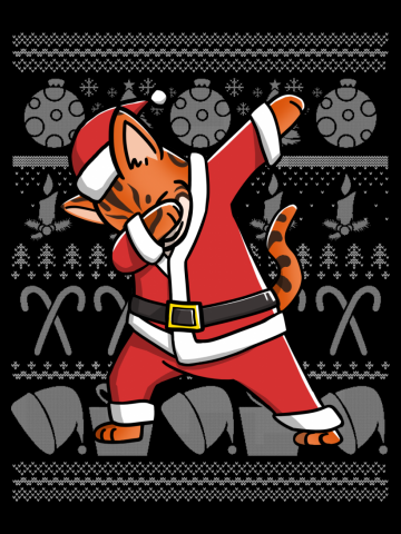 Bengal Cat Dabbing Dog Dab Dance Move Christmas