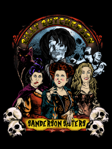 Billy Butcherson x Sanderson Sisters from hocus pocus