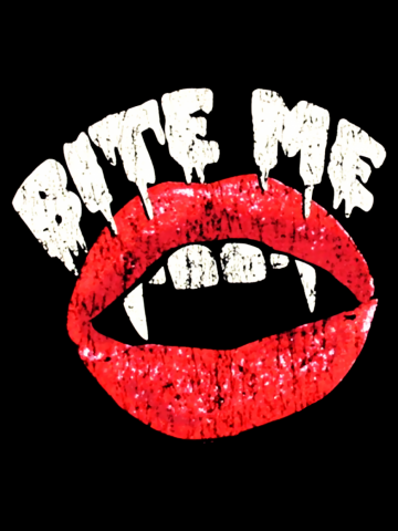 Bite me vampire t shirt