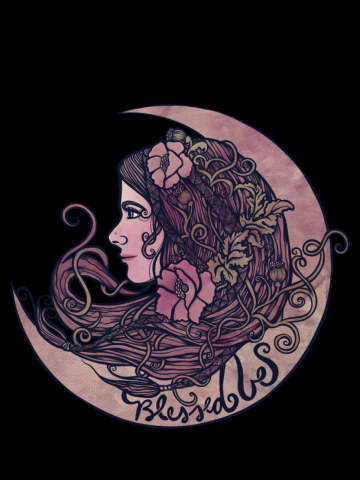 Blessed Be Moon Goddess