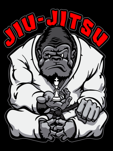 Brazilian Jiu Jitsu MMA BJJ Gorilla Grappling Chess King