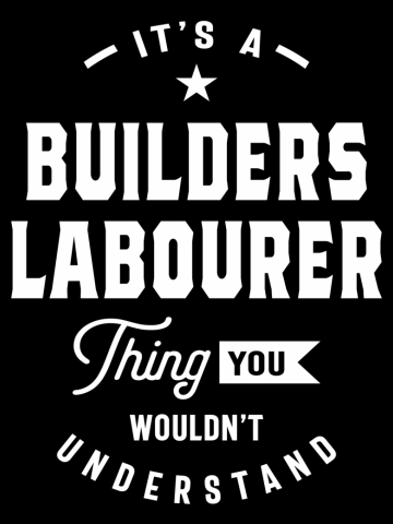 Builders Labourer Job Title Occupation Gift