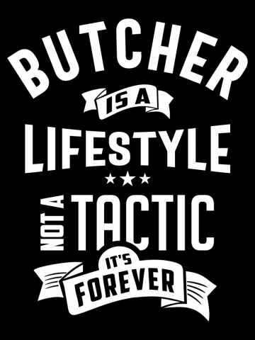Butcher Job Title Tee Gift For Mens Womens