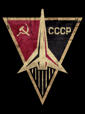 CCCP Rocket Triangular Badge