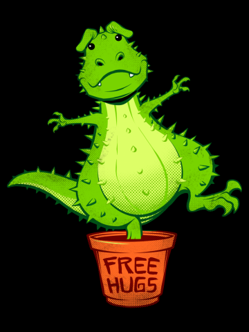 Cactus Rex Free Hugs