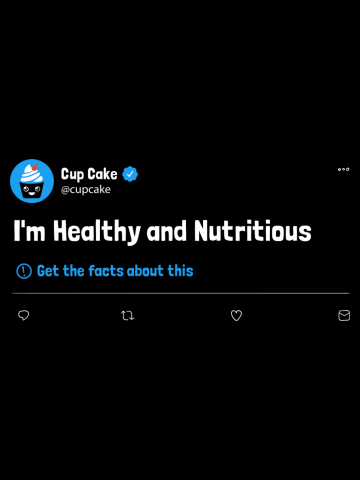 Cake is a Liar Cake is Nutricious Disputed Tweet
