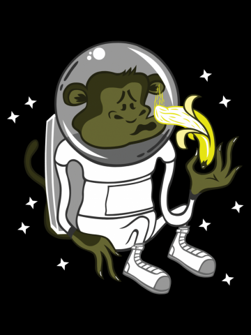 Cant eat banana in space :(