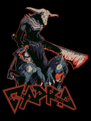 Capra Demon: Unofficial Dark Souls Metal Band Tee