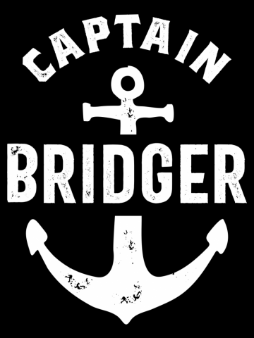 Captian Bridger Funny Birthday Personalized Surname Gift