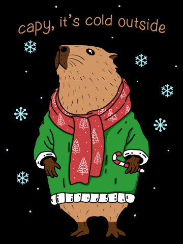 Capybara Winter