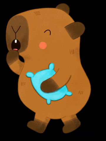 Capybara going go take a nap