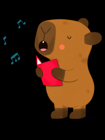 Capybara singing