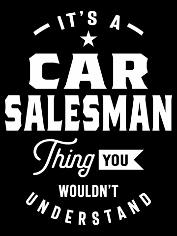 Car Salesman Work Job Title Gift