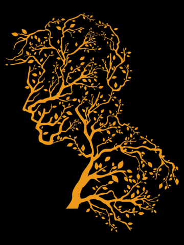 Cartoon Tree Man Nature Lover