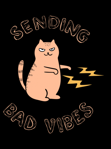 Cat sending bad vibes