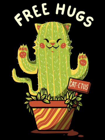 Catctus Free Hugs Cats