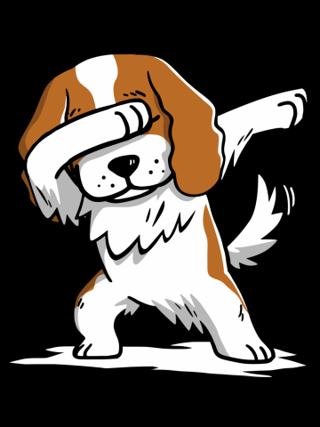Cavalier King Charles Spaniel Dabbing Dog Dab Dance Move