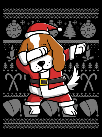Cavalier King Charles Spaniel Dabbing Dog Dab Dance Move Christmas