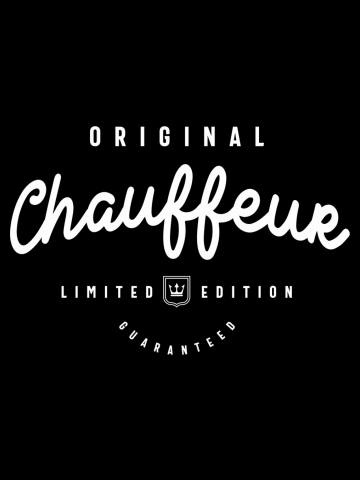 Chauffeur Funny Job Title Profession Birthday Worker
