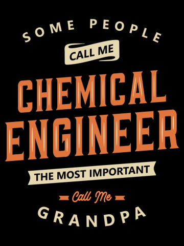 Chemical Engineer Grandpa Funny Job Title Profession Birthday Worker